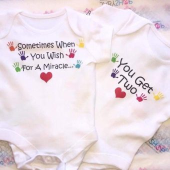 Personalised Twin Vest- Miracle Twins