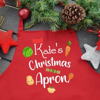 Personalised Christmas Apron-Christmas Dinner Apron(Adult)