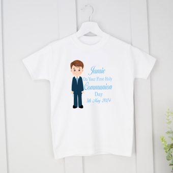 Personalised Communion T-Shirt-New Design Communion Boy